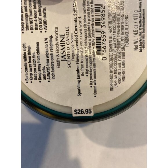 Bath & Body Works Disney Limited Edition “Jasmine” NEW 3 Wick Candle - Picture 7 of 7